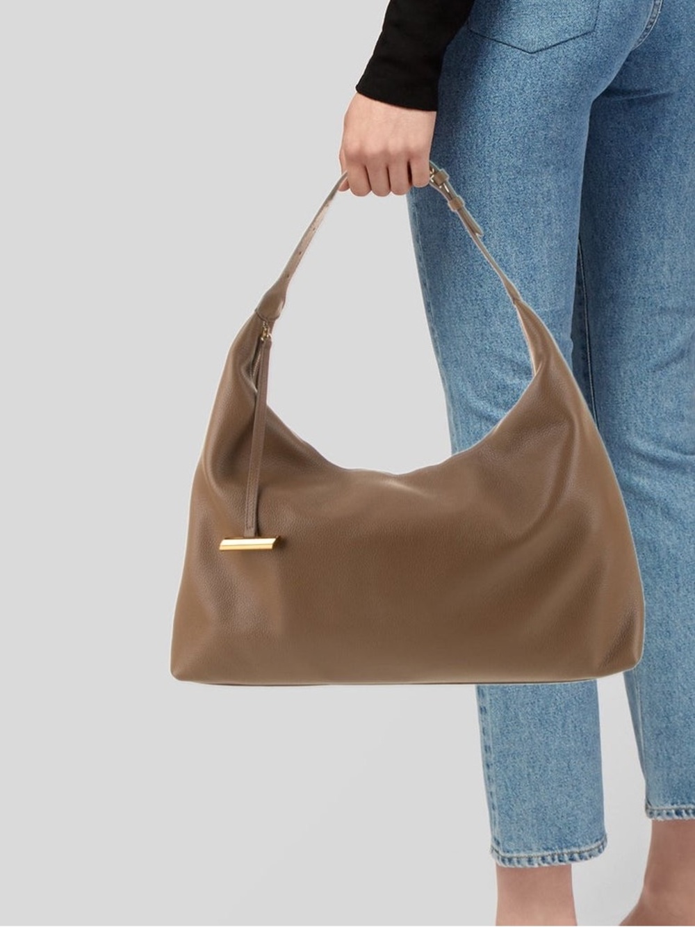 Liffner slouched underarm Honey Brown high quality Leather Bobo Bag - Picture 2 of 12